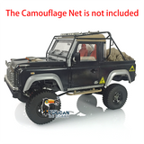 Toucanrc 1/10 Remote Control Cars D90 Painted RC Crawler Car Pickup Radio Sound Light Roof Lamp Horn