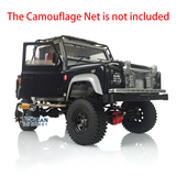 Toucanrc 1/10 Remote Control Cars D90 Painted RC Crawler Car Pickup Radio Sound Light Roof Lamp Horn