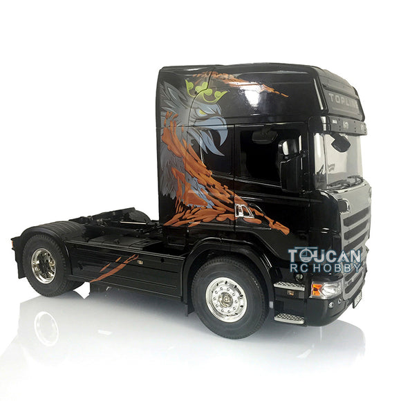 Toucanrc R730 Highline 1/14 Remote Control Tractor Truck Model Gripen Painted Motor for TAMIYA RC Trailer
