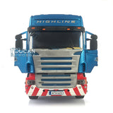 1/14 Toucanrc Highline RC Tractor Truck DIY Car Model Blue Painted Motor for Remote Control TAMIYA Vehicles