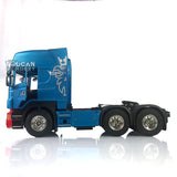 1/14 Toucanrc Highline RC Tractor Truck DIY Car Model Blue Painted Motor for Remote Control TAMIYA Vehicles