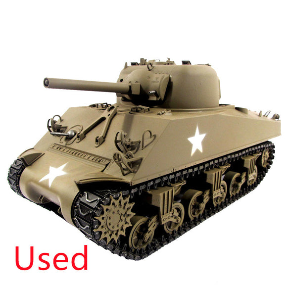 UK Stock Mato Full-Metal 1/16 Scale Army Green M4A3 Sherman Infrared Version RTR RC Tank 1230 Barrel Flash Recoil