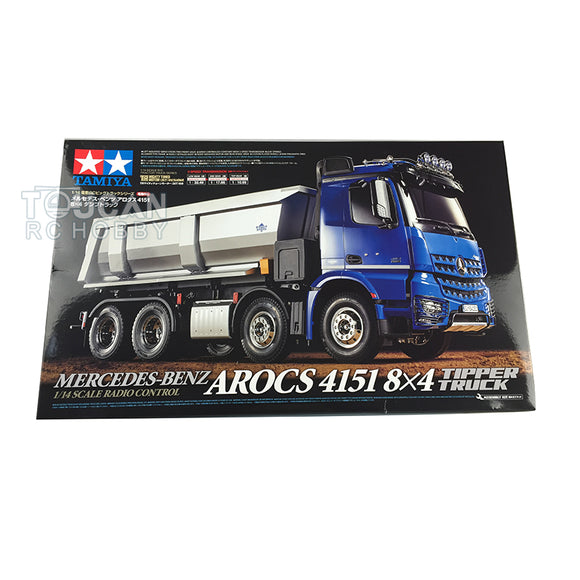 Tamiya 8x4 1/14 56366 4151 4-Axle RC Tipper Dump Car Radio Controlled Truck Electric Construction Vehicle Toy Gift