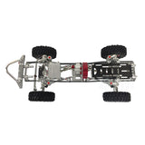 Metal Chassis for 1/10 AXIAL SCX10 D90 RC Crawler Radio Controlled Climbing Vehicle DIY Model Wheel W/O ESC Upgraded Tires
