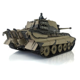 Henglong 1/16 TK7.0 Plastic FPV Ready To Run Remote Controlled King Tiger Tank 3888A 360 Turret Barrel Recoil Steel Gearbox