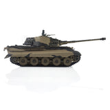 Henglong 1/16 Scale TK7.0 Plastic German King Tiger Ready To Run Remote Controlled Tank 3888A 360 Turret Tracks Sprockets Smoke