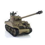 Henglong 1/16 TK7.0 M4A3 Sherman Radio Controlled Ready To Run Tank 3898 Barrel Recoil Metal Tracks Sprockets Idlers Smoke Sound