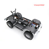 CROSS Radio Control 1/10 EMO AT4 4x4 Crawler Car Unassembled Unpainted KIT with 540 35T Motor Lights System Differential Lock