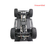 CROSS Radio Control 1/10 EMO AT4 4x4 Crawler Car Unassembled Unpainted KIT with 540 35T Motor Lights System Differential Lock