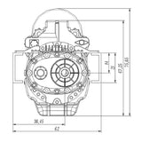 JDM Automatic Stepless Gearbox W/ Brushed Motor For 1:14 Scale RC Tractor Truck Car TAMIYA LESU Remote Control Model