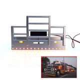 1:14 Degree Led Light Metal Front Bumper Diy for Tamiya RC Tractor Truck 56344 56301 Construction Car Models