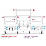 1:14 Degree Led Light Metal Front Bumper Diy for Tamiya RC Tractor Truck 56344 56301 Construction Car Models