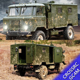 CROSS RC 1/10 GC4M Command Car 4WD unassembled Unpainted KIT Military Truck Model with Light System Motor Metal Axle Hubs Gearbox