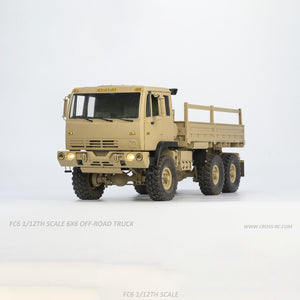 Cross RC FC6 1:12 Remote Control Military Truck Model Cars Unassembled Unpainted with Motor Transmission 6WD Off-road Vehicle