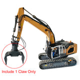 Metal Hydraulic Claw Grab Bucket for XDRC 1/14 6*6 RC 945 Excavator Remote Controlled Digger Parts Heavy Equipment Models Gift