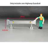 Metal Highway Guardrail Road Barrier Highway Fence for 1/14 RC Tractor Remote Control Truck Car Off-road Vehicles Hobby Model