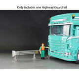 Metal Highway Guardrail Road Barrier Highway Fence for 1/14 RC Tractor Remote Control Truck Car Off-road Vehicles Hobby Model