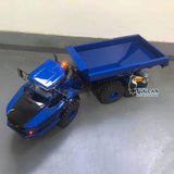 XDRC Metal 1:14 6*6 RC Articulated Truck Remote Controlled Heavy Machine Hydraulic Lifting Dumper Tipper RTR Hobby Models Gift