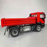 1/14 4*2 Metal RC Hydraulic Dump Truck 2-speed Remote Control Tipper Car Electric Model Vehicle DIY PNP Sound Light System