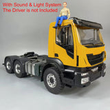1/14 Metal 6x4 RC Tractor Remote Controlled Truck Assembled Painted Car Differential Lock Light Sound System