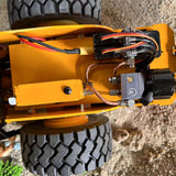 Metal CS11 1/12 RC Engineering Vehicles Hydraulic Remote Control Road Roller Car Assembled Painted ESC Motor Servo