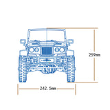 RTR TWOLF 1/10 TW-715 RC Off-road Metal Crawler Climb Truck with Sounds Lights Smoke Two-speed Transmission