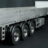 1/14 3 Axles Metal Semi Trailer for RC Tractor Truck Remote Controlled Vehicle DIY Car Model Assembled and Unpainted