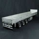 1/14 3 Axles Metal Semi Trailer for RC Tractor Truck Remote Controlled Vehicle DIY Car Model Assembled and Unpainted