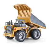 HUINA 1/18 1533 1:18 RC Dump Truck Remote Control Tipper Car 24G Vehicles Toys Assembled and Painted Hobby Model Gift