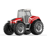 CROSSRC 1/8 Painted Red Assembled RC Tractor TL4 Iron Bull Remote Control Model Car Light Motor 2Speed