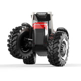 CROSSRC 1/8 Painted Red Assembled RC Tractor TL4 Iron Bull Remote Control Model Car Light Motor 2Speed