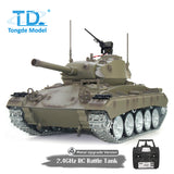 Tongde M24 Chaffee 1/16 Remote Control Light Tank Infrared Combating System Turret Rotate