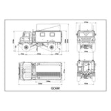 CROSS RC 1/10 Scale GC4M RTR Assembled Military Command Truck Light Sound Smoke WITH Light systemSound Smoke unit