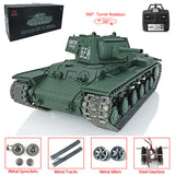 Henglong 1/16 Scale TK7.0 Upgraded Soviet KV-1 RTR RC BB IR Tank 3878 W/ 360 Turret Metal Tracks Sprockets Idlers Road Wheels