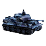 1:72 Ready to Run Mini Tank RC German Tiger Toy WW2 Battle Tank Easy Model 2.4G Painted and Assembled for Multiplayer Games