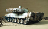 2.4G Henglong 1/16 Scale TK7.0 Leopard2A6 RTR RC BB IR Tank 3889 W/ 360 Turret Metal Idlers Tracks Sprockets Smoke Sound