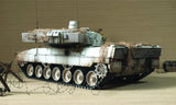 Henglong 1/16 Scale TK7.0 Leopard2A6 RC RTR Tank 3889 W/ 360 Turret Barrel Recoil Metal Tracks Sprockets Idlers Road Wheels