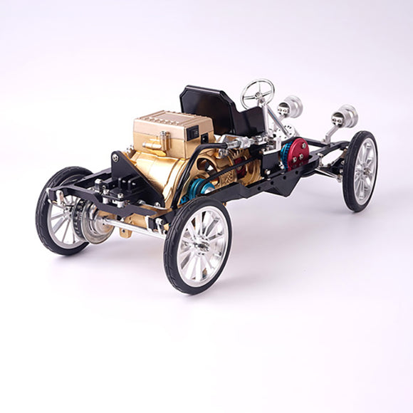 Aluminium Alloy TECHING Electric Simulated Single Cylinder Engine Car Model Decoration Parts Kit Assembled 340*167*143MM