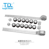 Metal Tracks Idler Sprockets Road Wheels Driving Wheel Rock Arm for 1/16 Leopard2A7 RC Tanks DIY RC Hobby Model Accessories