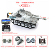 2..4Ghz Henglong 1/16 Scale TK7.0 Upgraded Walker Bulldog RTR RC Metal Version Tank FPV 3839 with 360 Turret Tracks Sprockets