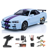 Capo 1:8 RC Drift Car 4x4 Remote Control Roadster RTR R34 High-speed Hobby Model DIY Collection Brushless Motor