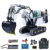 Metal 1/25 R9800 RC Hydraulic Equipment Excavator Heavy Duty Remote Control Diggers Double Pump PNP RTR Hobby Models