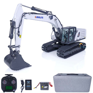 1/18 Scale RC Hydraulic Excavator K961 KABOLITE Standard Version K336GC Digger W/ Motor ESC Servo Light System White