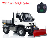 1/10 U423 4X4 Hydraulic RC Crawler Car Remote Control Off-road Dumper Snow Blade with 2-speed Transmission Sound & Light System