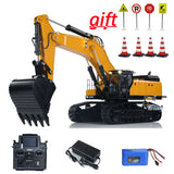 Kabolite K980 1/14 Hydraulic RC Excavator SY980H Giant PL18 Lite Radio Control Digger Metal Manual Quick Release Coupler Electric Hammer Ripper