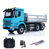 1/14 3348 RTR RC Hydraulic Dumper Metal Chassis 2Speed Gearbox Radio Control Tipper Car Light Sound Radio Battery NO Lock Differential