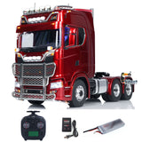 TOUCAN Assembled 1/14 RC Tractor Truck 770S 6*6 Metal Chassis Light Sound Smoke Differential Lock