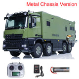 1/14 8x8 Metal Chassis RC Recreational Vehicle Remote Control Touring Cars Simulation Hobby Model Painted Assembled
