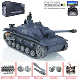 1/16 TK7.0 Customized Ver Henglong Stug III Ready To Run FPV Remote Controlled BB IR Tank Model 3868 W/ Metal Tracks Wheels