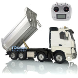 Toucanrc 8x4 1/14 Hydraulic RC Dumper Trcuk Motor LESU Cylinder Light Sound Radio System Vehicles